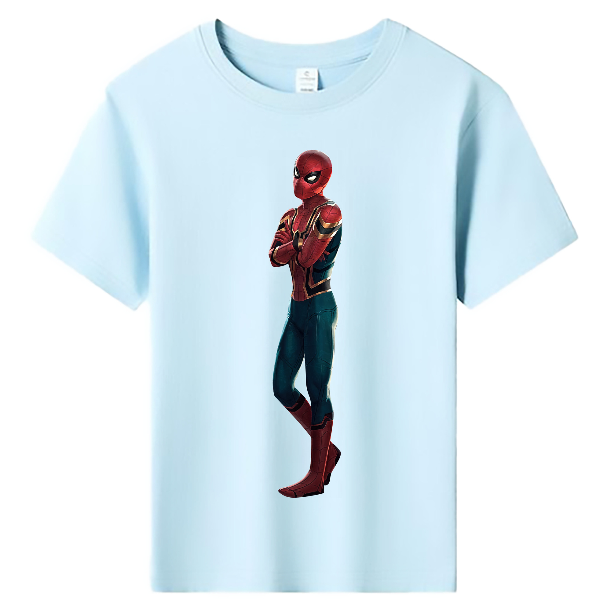 （画像用） Spider Man スパイダーマン 綿100％キッズTシャツ（フロントプリント）